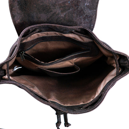 Elegant Urban Cork Men Backpack in Black and  Brown BAGP-267