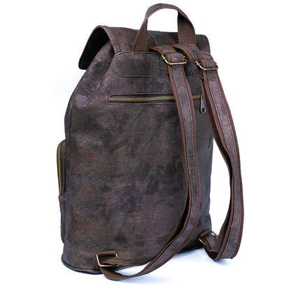 Elegant Urban Cork Men Backpack in Black and  Brown BAGP-267