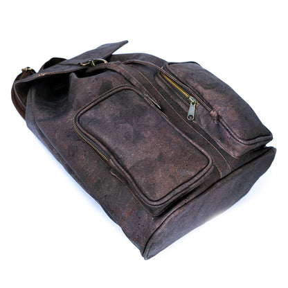 Elegant Urban Cork Men Backpack in Black and  Brown BAGP-267
