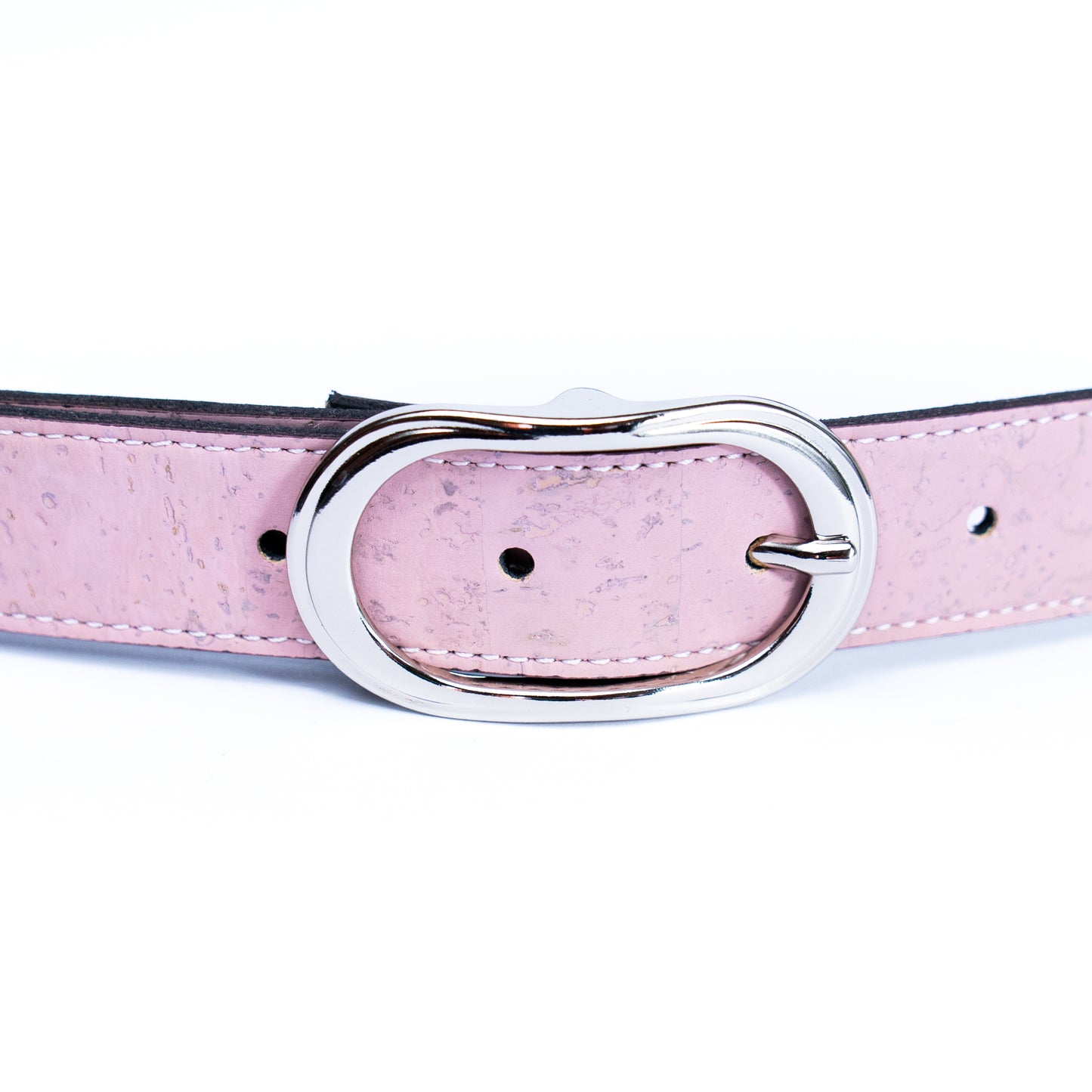 Ladies’ Vegan Cork Belt with Silver Buckle L-1061