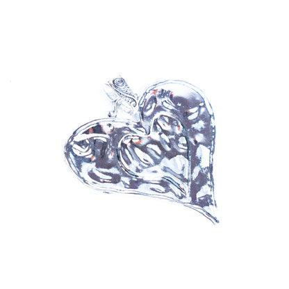 3pcs antique silver heart tag jewelry finding suppliers D-3-545