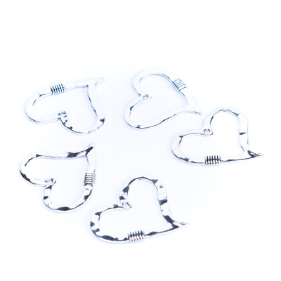 5pcs antique silver Hollow love tag jewelry finding suppliers D-3-548