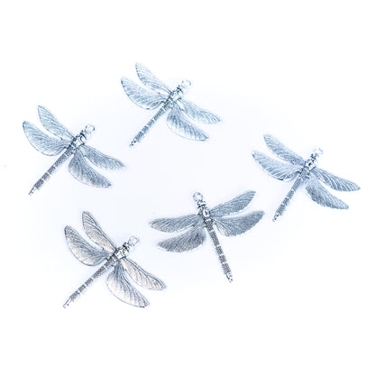 5pcs antique silver dragonfly tag jewelry finding suppliers D-3-544