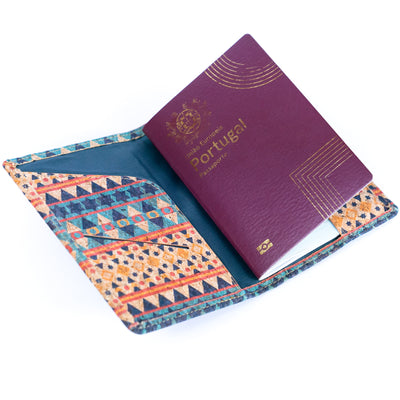 Cork Passport Holder with Multicolor Embellishments BAGD-182-10（10units）