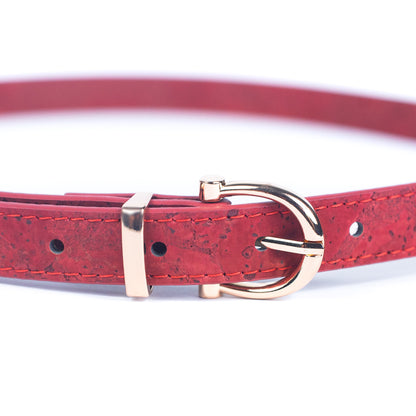 Double-Sided Cork Belt with Stylish Women's belt L-1005