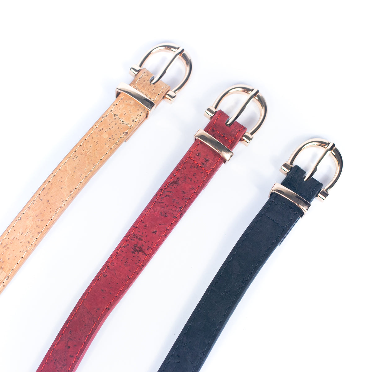 Double-Sided Cork Belt with Stylish Women's belt L-1005