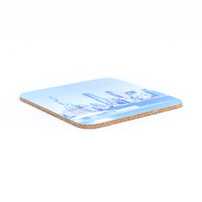6pcs | Cork Coasters Cork-Backed Coasters L-071