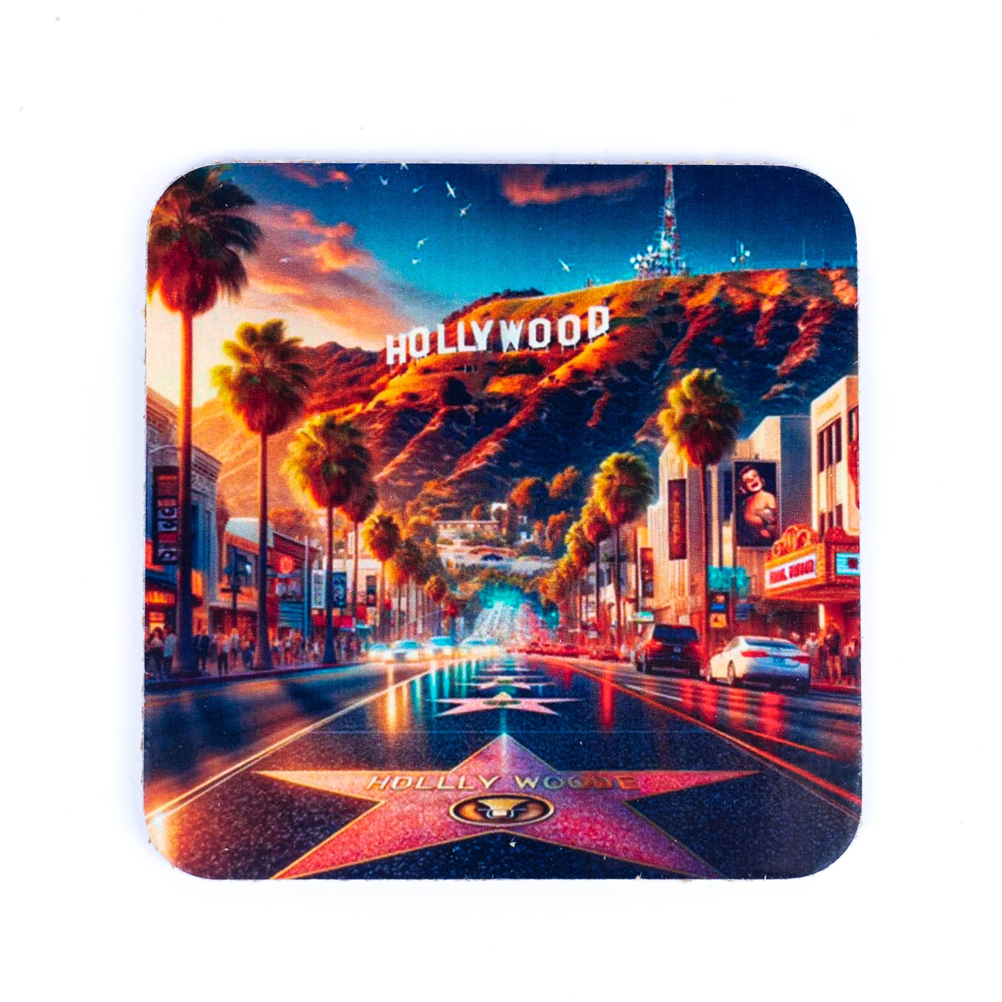 6pcs | Cork Coasters Cork-Backed Coasters L-071