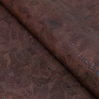 Brown Cork Fabric in Block Style , 0.90mm Thickness COF-612