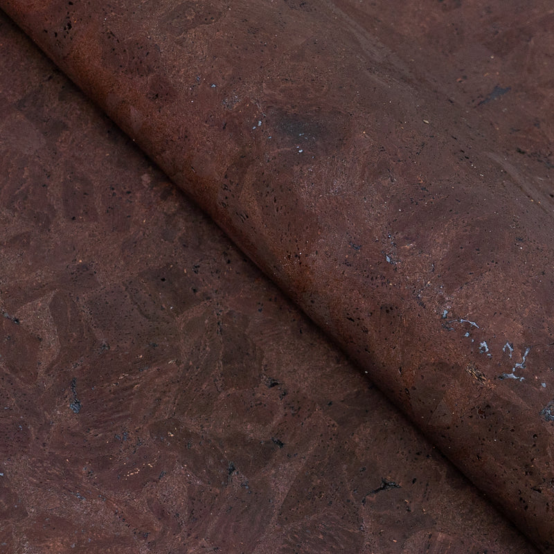 Brown Cork Fabric in Block Style , 0.90mm Thickness COF-612
