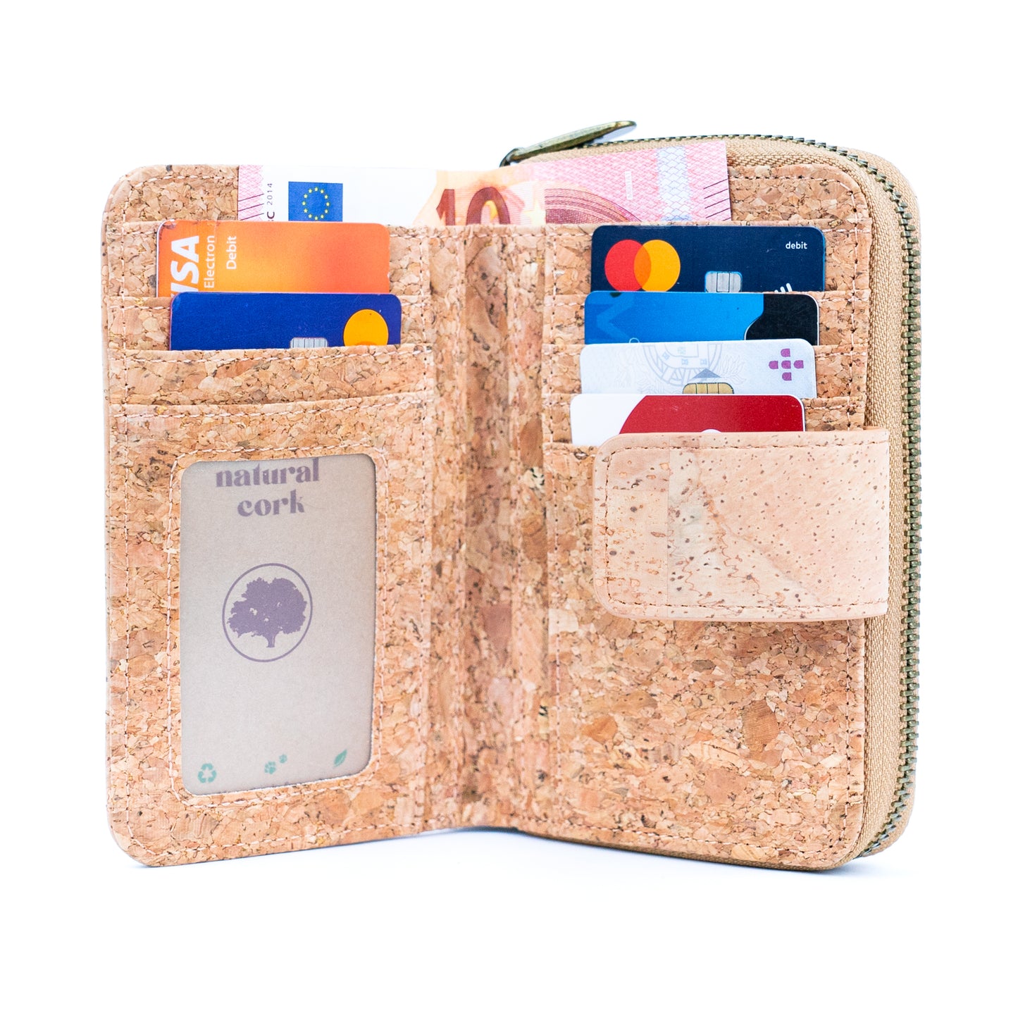 Stylish and Functional Medium-Sized Women's Cork Wallet BAG-2304