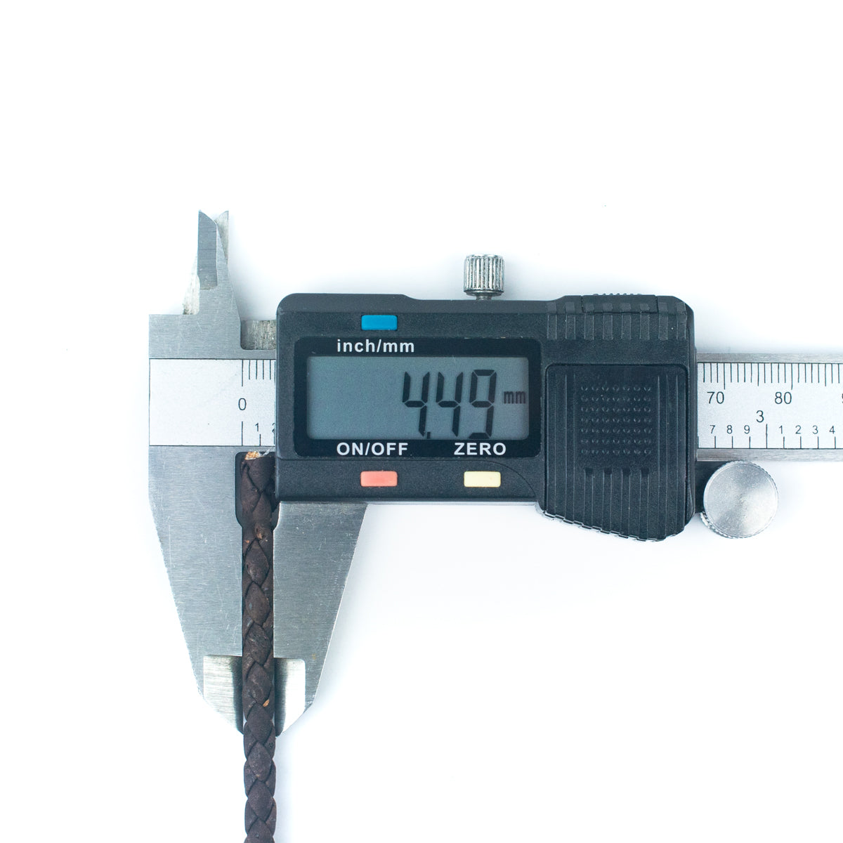 about 4/5mm Brown Braided Cork Jewelry Crafting Cord COR-535-A(10Meters)