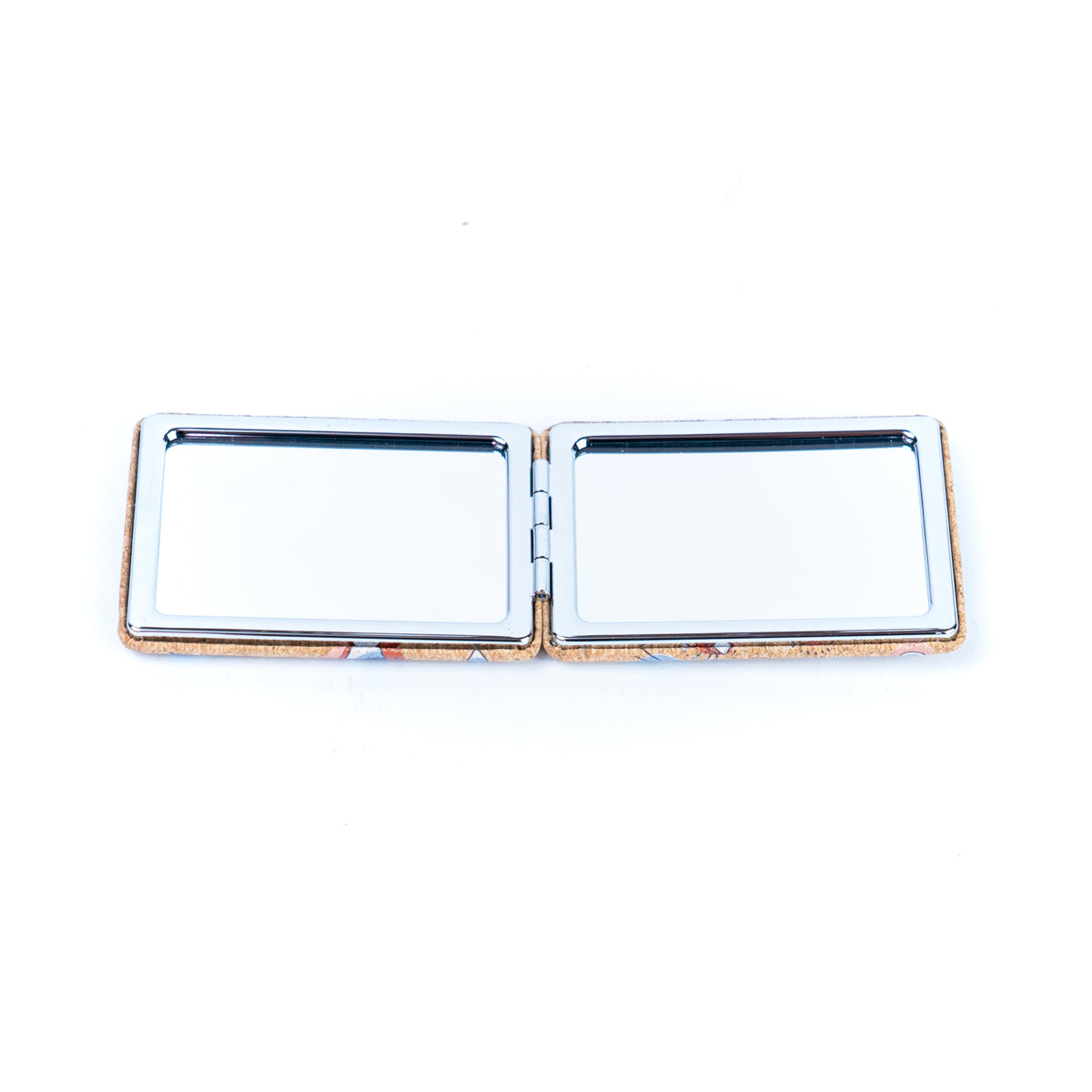 Rectangular Cork Compact Mirror - Hamsa & Eye Design (12-Pack) L-1090