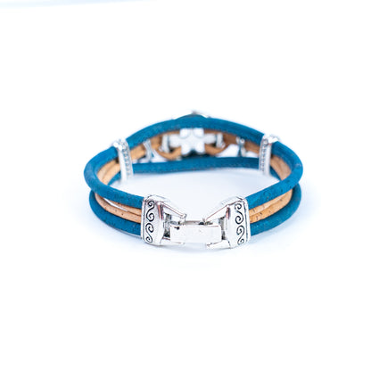 Colorful cork thread and Alloy accessories handmade women's bracelet DBR-023-MIX-5