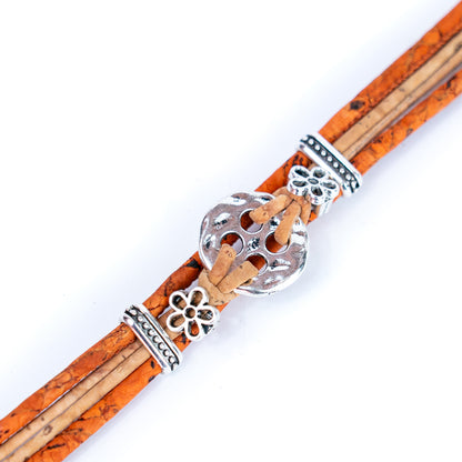 Colorful cork thread and Alloy accessories handmade women's bracelet DBR-023-MIX-5