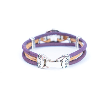 Colorful cork thread and Alloy accessories handmade women's bracelet DBR-023-MIX-5