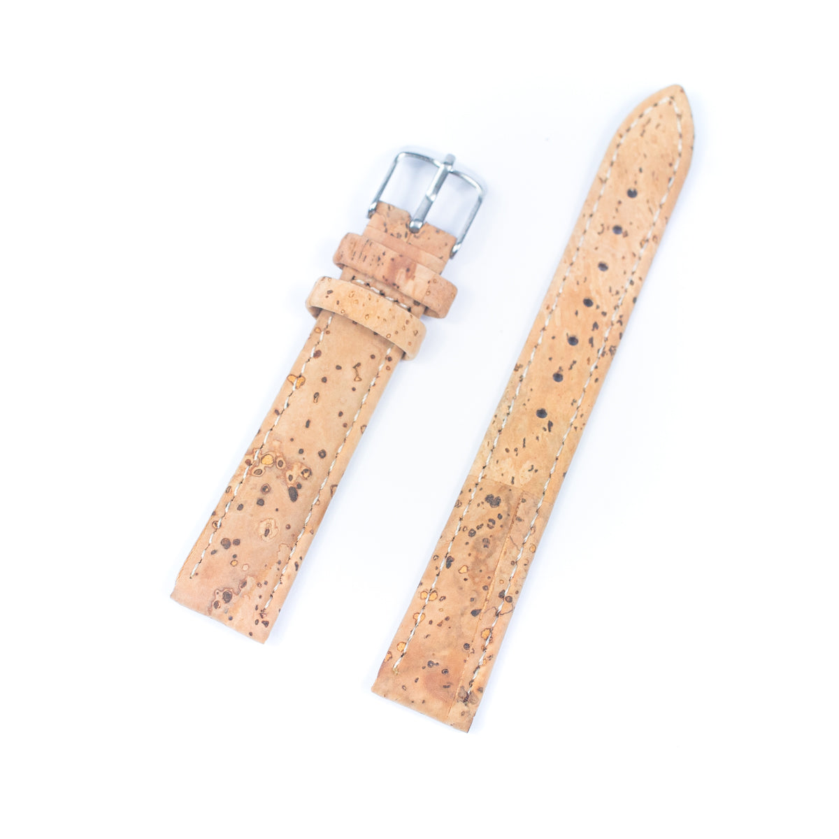 14MM/16MM/18MM/20MM Double-sided cork fabric to make natural watch strap Cork Watch strap E-001