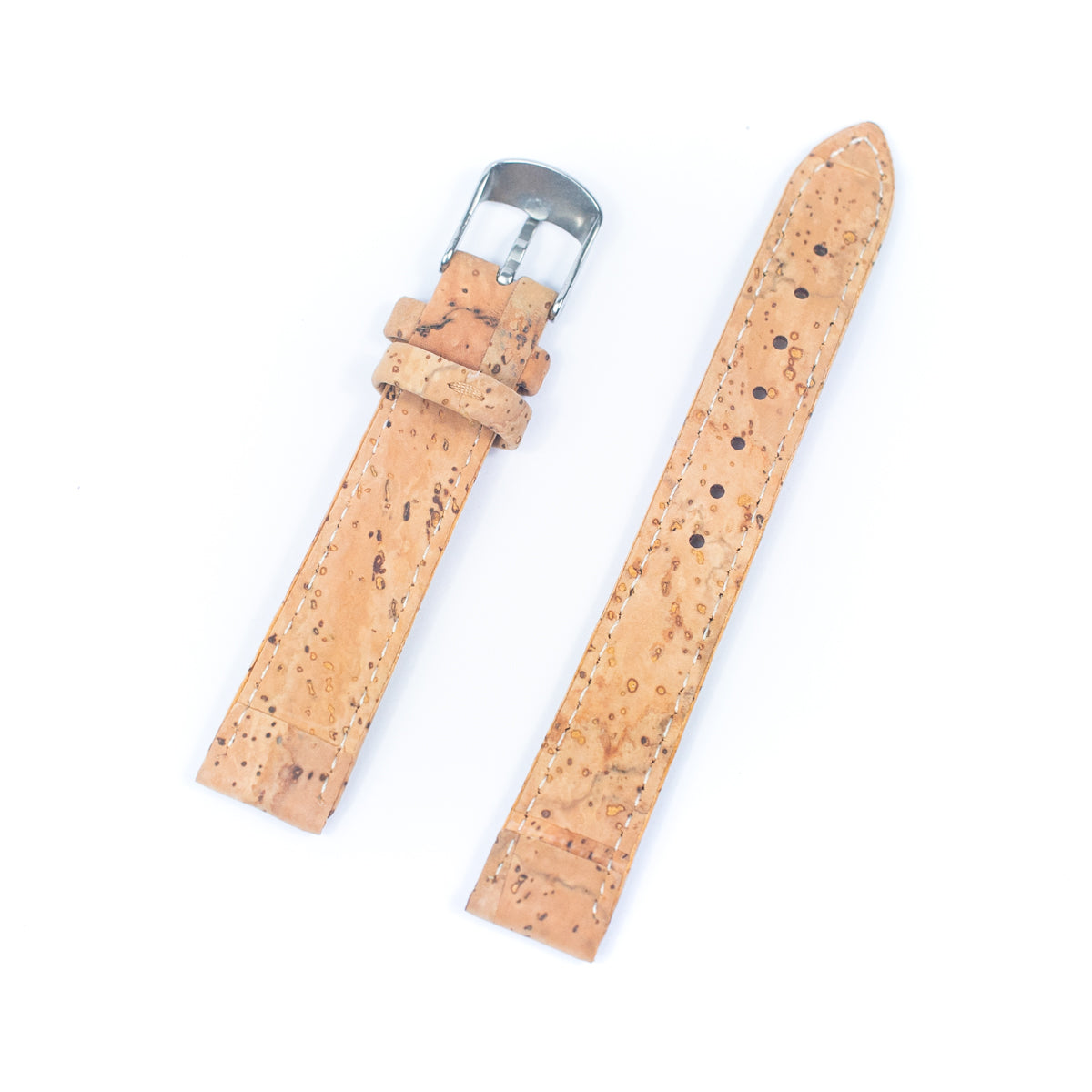 14MM/16MM/18MM/20MM Double-sided cork fabric to make natural watch strap Cork Watch strap E-001