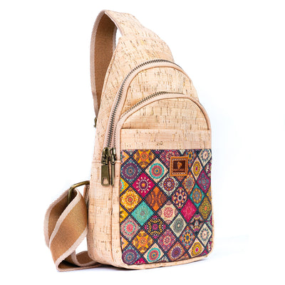 Printed Cork Women's Chest Bag Sling Bag BAGD-565