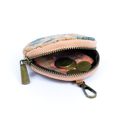 Natural Cork Women's Printed Phone Pouch with Detachable Coin Purse BAG-2310