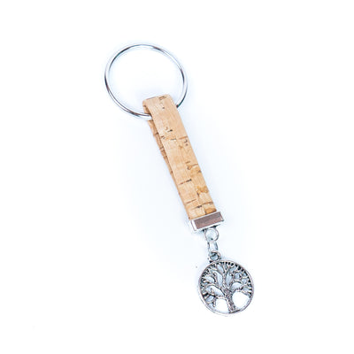 cork handmade  keychain  I-020-MIX-10