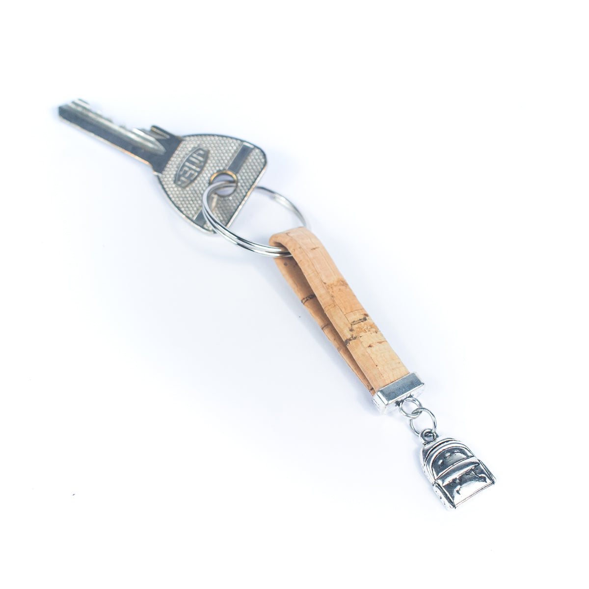 Cork handmade  keychain  I-070-MIX-10