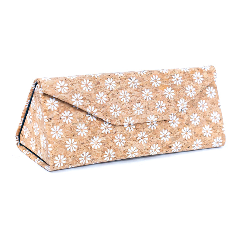 Printed Cork Foldable Magnetic Eyeglass Case L-565A-12（12units）