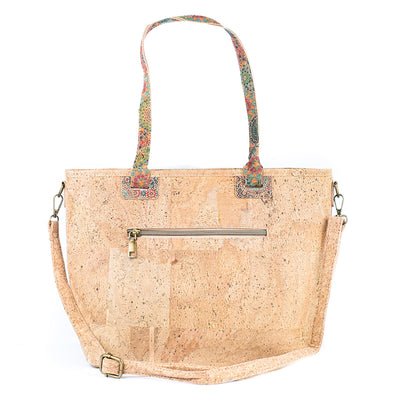 Printed Cork Women's Tote Bag BAGD-567