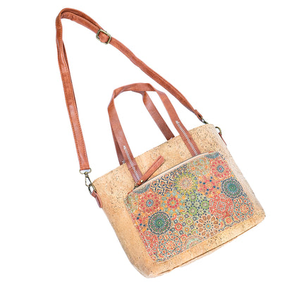 Printed Cork Tote Bag BAGD-568