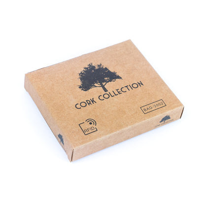 Natural Bifold Cork Wallet with Snap Button BAG-2002