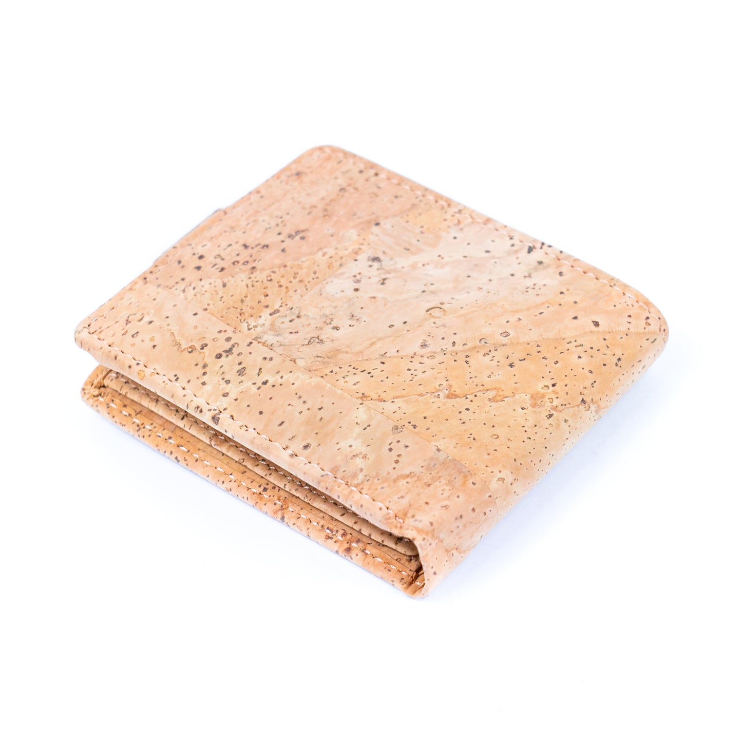 Natural Bifold Cork Wallet with Snap Button BAG-2002