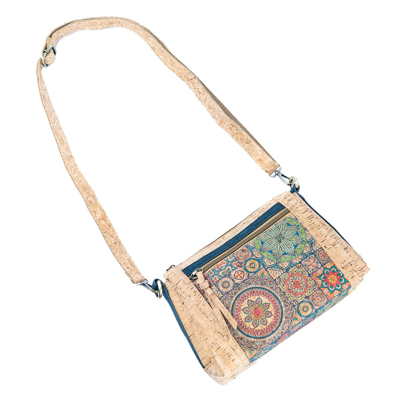 Printed Pattern Women’s Cork Crossbody Bag BAGD-569