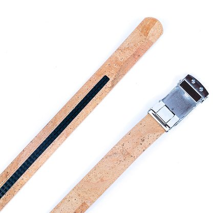 The Classic Gentleman’s Natural Cork No-Hole Belt L-878-A