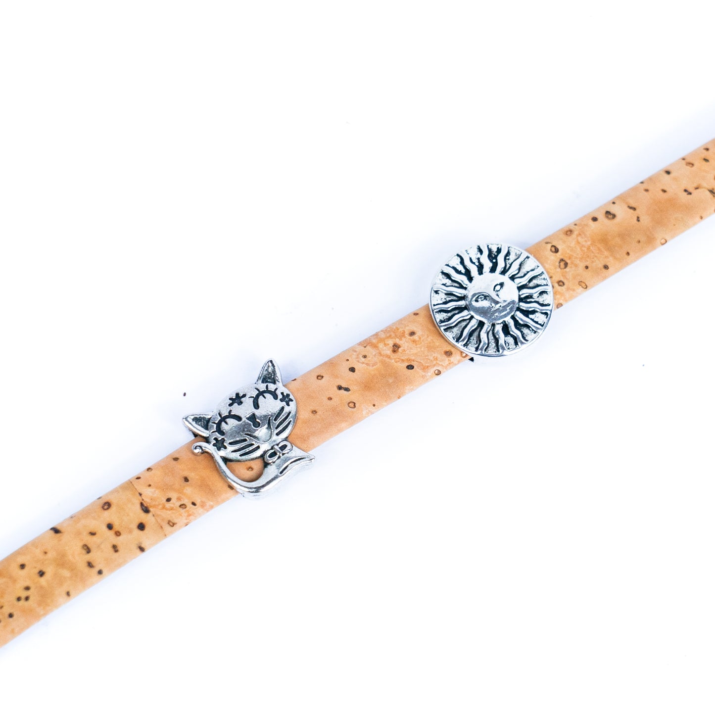 Natural 10mm flat cork cord Cor-613(10meters)