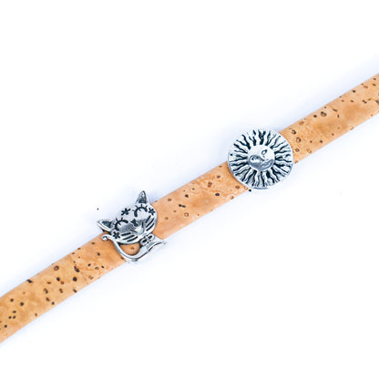 Natural 10mm flat cork cord Cor-613(10meters)