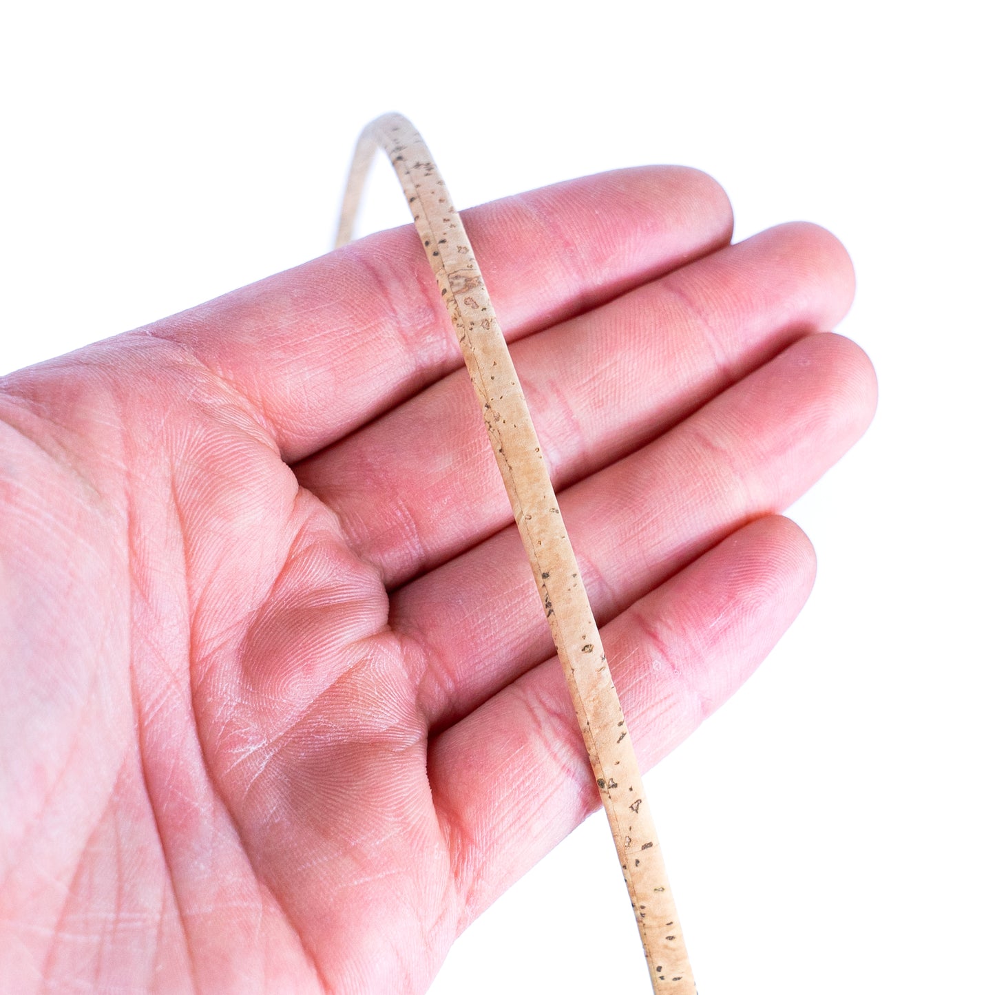 5mm Wide Natural Cork Flat Cord without Stitching COR-549 (10 meters)