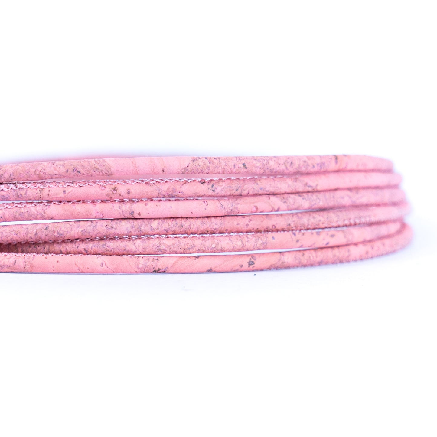 Pink cork 3mm round Cork Cord -COR-112