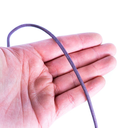 Purple cork 3mm round Cork Cord -COR-110