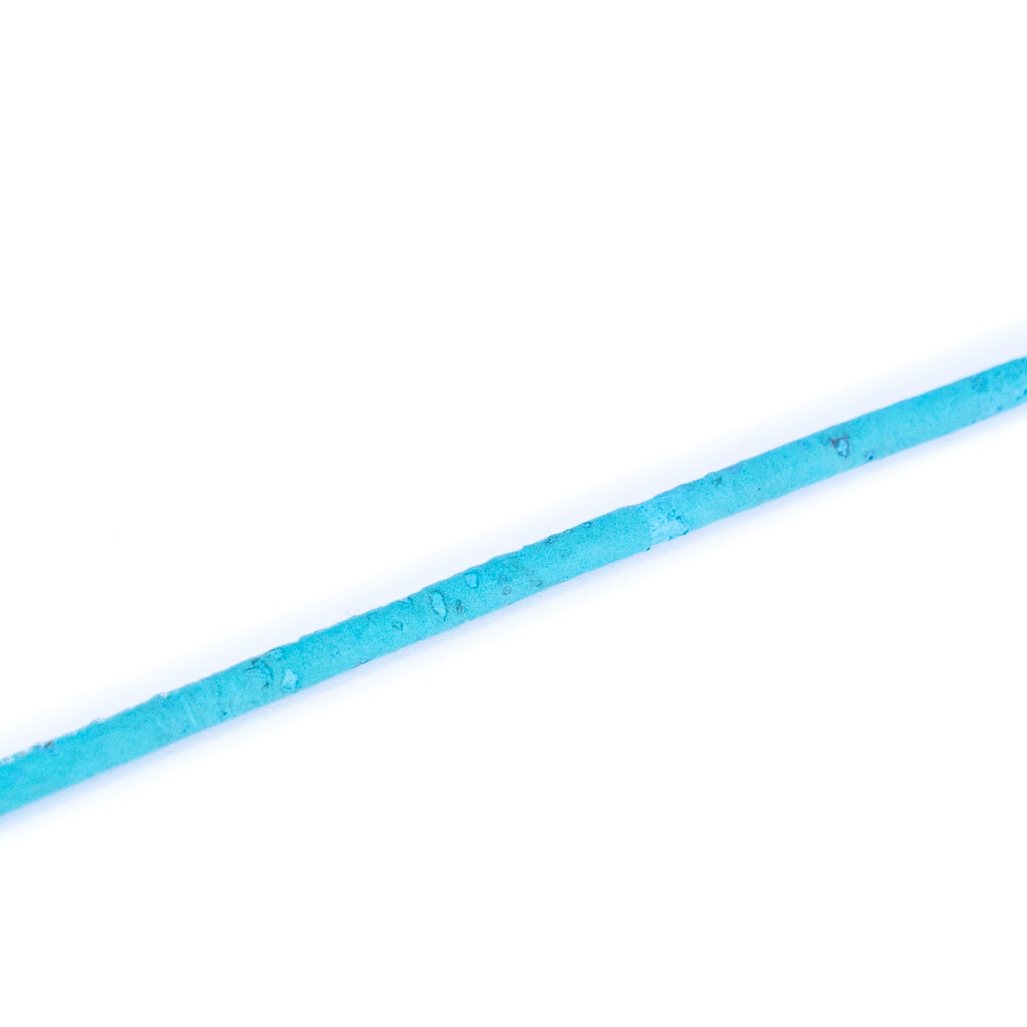 Turquoise Blue cork 3mm round Cork Cord -COR-522