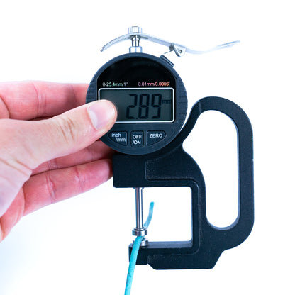 Turquoise Blue cork 3mm round Cork Cord -COR-522