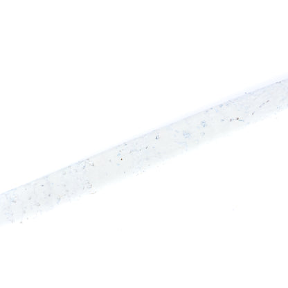 10mm falt white cork cord COR-391A(10Meters)