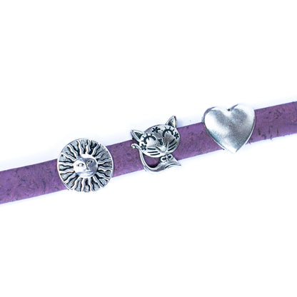 10mm falt purple cork cord COR-609B(10Meters)