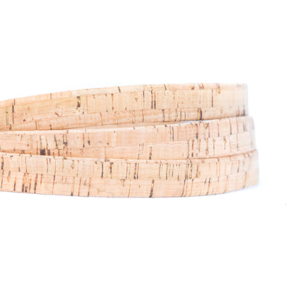 18mm flat cork cord for bag supply and Jewelry COR-321C(5Meters)