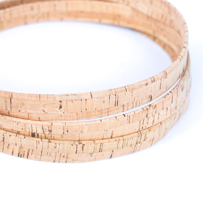 18mm flat cork cord for bag supply and Jewelry COR-321C(5Meters)