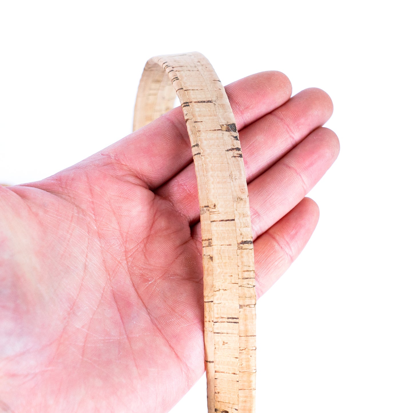 18mm flat cork cord for bag supply and Jewelry COR-321C(5Meters)