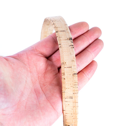 18mm flat cork cord for bag supply and Jewelry COR-321C(5Meters)