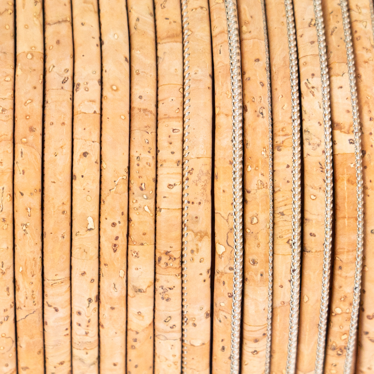 5mm Natural  Round Cork Cord COR-529(10 meters)