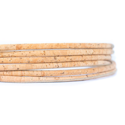 5mm Natural  Round Cork Cord COR-529(10 meters)