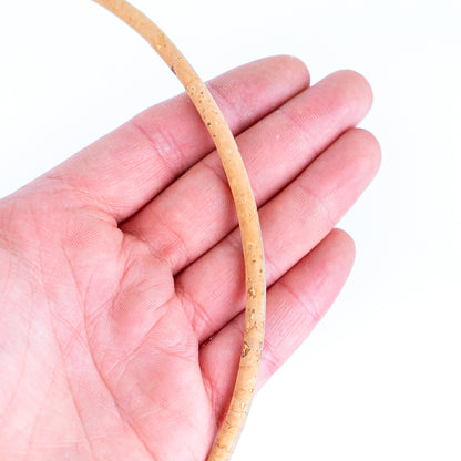 5mm Natural  Round Cork Cord COR-529(10 meters)