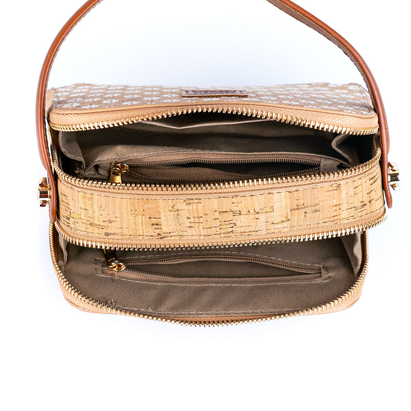 Printed Cork Women’s Crossbody Bag with Adjustable Strap BAGD-237